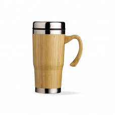 18645 - Caneca Inox e Bambu 500ml